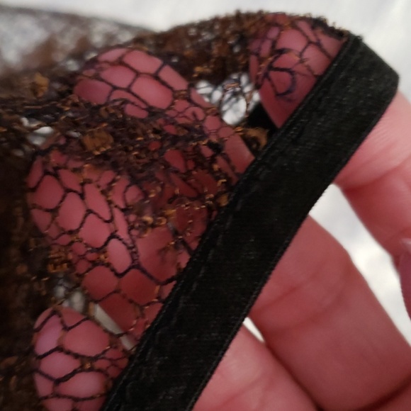 Vintage Fishnet and lace top. 80s/90s - Picture 5 of 5